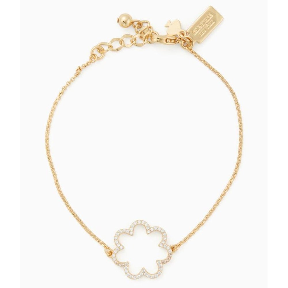 NEW Kate Spade Scrunched Scallops Pave Bracelet